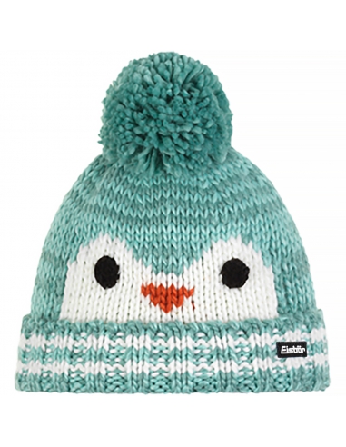 Czapka dziecięca z pomponem Eisbar RICO POMPON KIDS 215 Light Turquoise