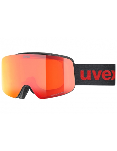 Gogle narciarskie UVEX PWDR FM Black Mat/Mirror Red