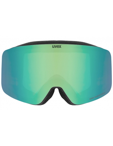 Gogle narciarskie UVEX PWDR FM Black Mat/Mirror Green