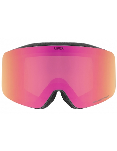 Gogle narciarskie UVEX PWDR FM Black Mat/Mirror Pink