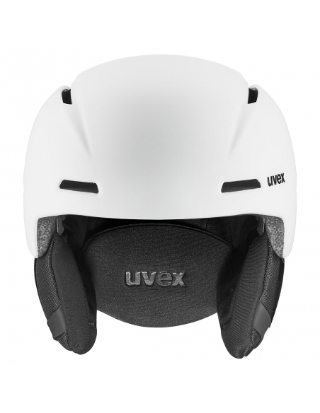 Zestaw: kask narciarski Uvex Viti White Mat + gogle narciarskie UVEX PWDR FM White Mat/Mirror Silver