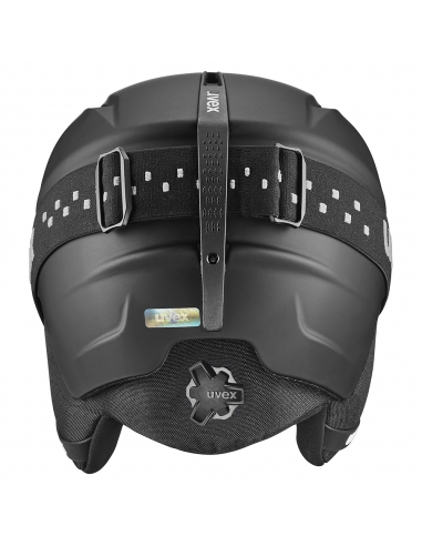 Zestaw: kask narciarski Uvex Viti Black Mat +...