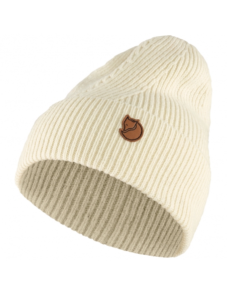 Czapka Fjallraven Directional Rib Beanie Chalk White