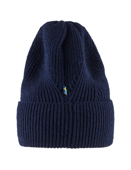 Czapka Fjallraven Directional Rib Beanie Dark Navy