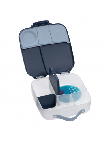 Duży lunchbox śniadaniówka z wkładem chłodzącym b.box Midnight