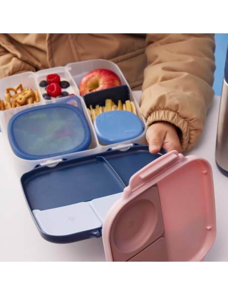 Duży lunchbox śniadaniówka z wkładem chłodzącym b.box Midnight