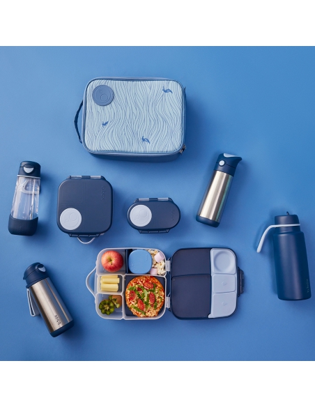 Duży lunchbox śniadaniówka z wkładem chłodzącym b.box Midnight