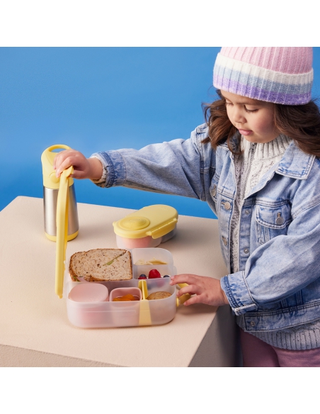 Duży lunchbox śniadaniówka z wkładem chłodzącym b.box Lemon Twist