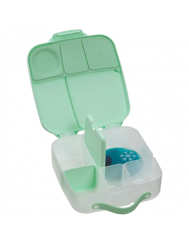 Duży lunchbox śniadaniówka z wkładem chłodzącym b.box Spearmint