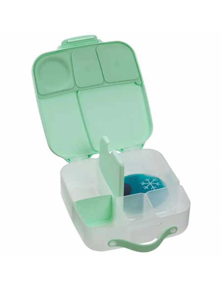 Duży lunchbox śniadaniówka z wkładem chłodzącym b.box Spearmint