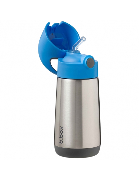 Butelka bidon termiczny ze słomką b.box 350ml Blue Slate Butelka bidon termiczny ze słomką b.box 350ml Blue Slate
