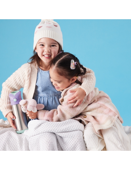 Butelka bidon termiczny ze słomką b.box 500ml Lilac Pop