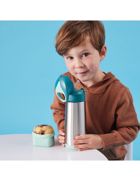 Butelka bidon termiczny ze słomką b.box 500ml Blue Slate