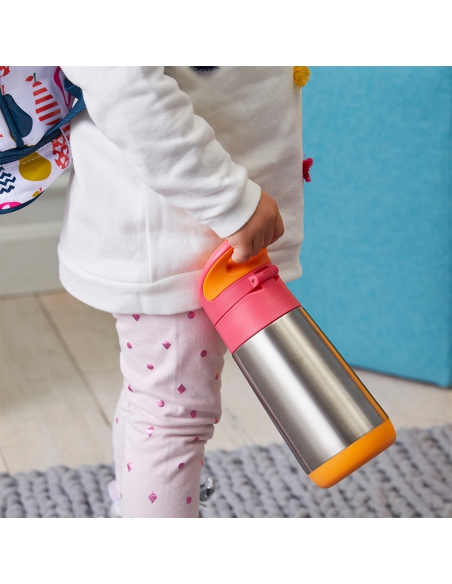 Butelka bidon termiczny ze słomką b.box 350ml Lilac Pop