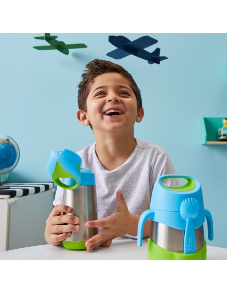 Butelka bidon termiczny ze słomką b.box 350ml Lilac Pop