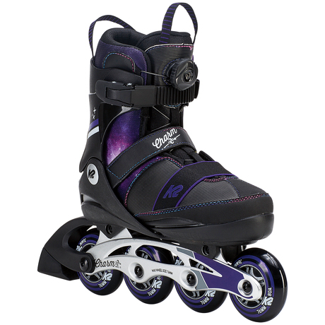 Rolki dziecięce K2 Charm BOA Alu Black/Purple