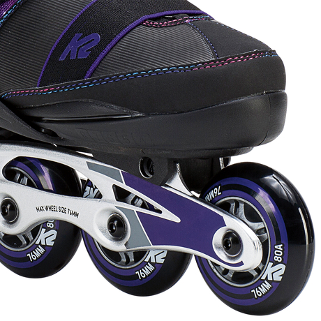 Rolki dziecięce K2 Charm BOA Alu Black/Purple