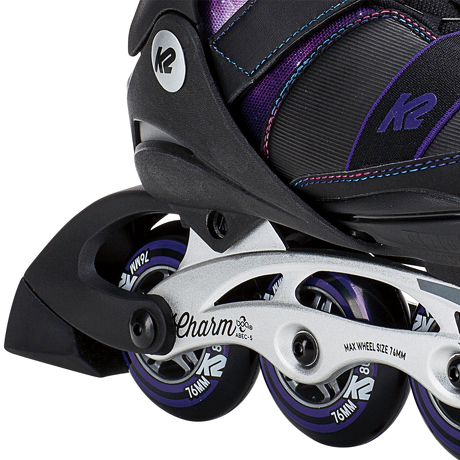 Rolki dziecięce K2 Charm BOA Alu Black/Purple