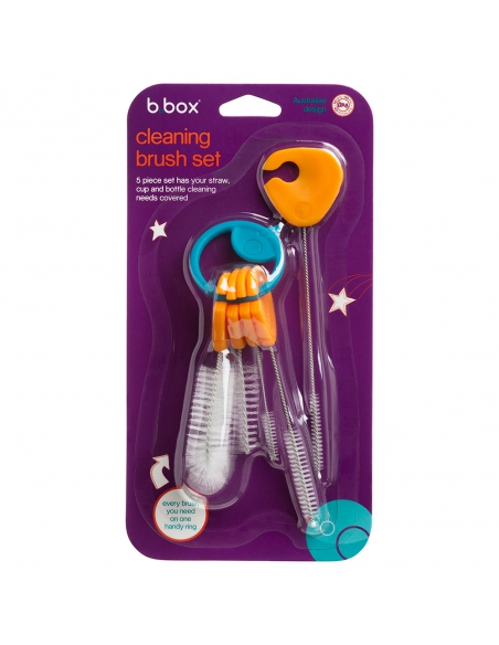 Komplet szczoteczek do czyszczenia bidonów i słomek b.box (5 szt.)