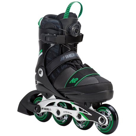 Rolki dziecięce K2 SK8 Hero BOA Alu Black/Green