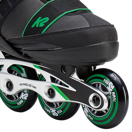 Rolki dziecięce K2 SK8 Hero BOA Alu Black/Green