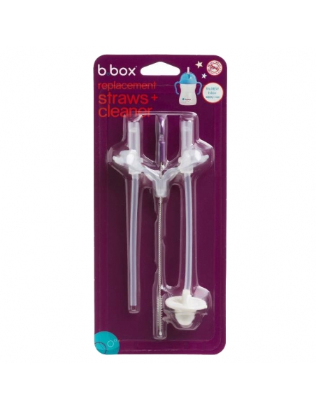 Słomki zapasowe i szczoteczka do bidonu b.box (2 szt.)