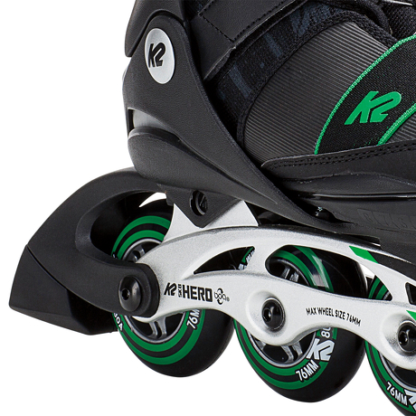 Rolki dziecięce K2 SK8 Hero BOA Alu Black/Green