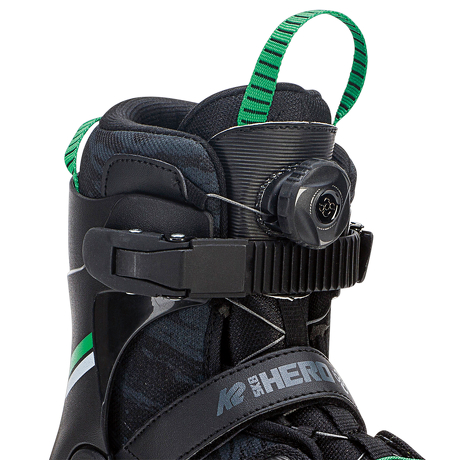 Rolki dziecięce K2 SK8 Hero BOA Alu Black/Green