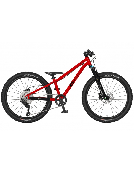 Rower dziecięcy KUbikes 24S MTB DISC Red czerwony