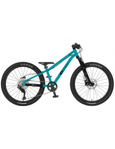 Rower dziecięcy KUbikes 24S MTB DISC Turquoise turkusowy