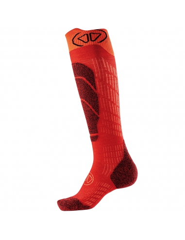 Skarpety narciarskie dziecięce Sidas Ski Merino Junior Red/Orange