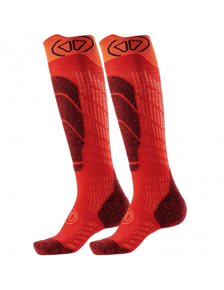 Skarpety narciarskie dziecięce Sidas Ski Merino Junior Red/Orange