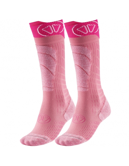 Skarpety narciarskie dziecięce Sidas Ski Merino Junior Pink/Purple