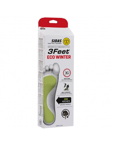 Wkładki do butów narciarskich Sidas 3Feet Eco Winter Mid