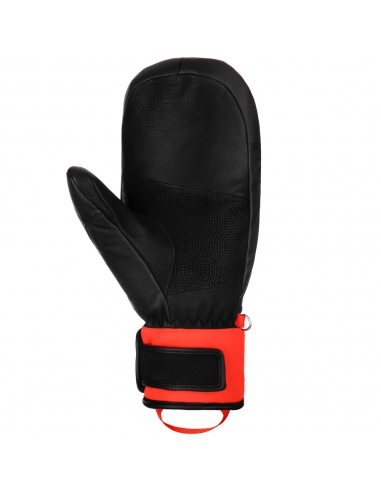 Rękawice narciarskie Reusch Worldcup Warrior GS Junior Mitten (jednopalczaste) Black/Fluo-Red