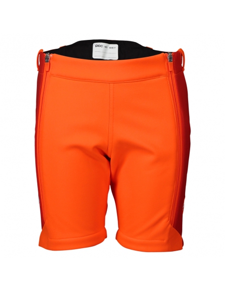 Szorty spodenki narciarskie na gumę POC Race Shorts Jr Fluorescent Orange