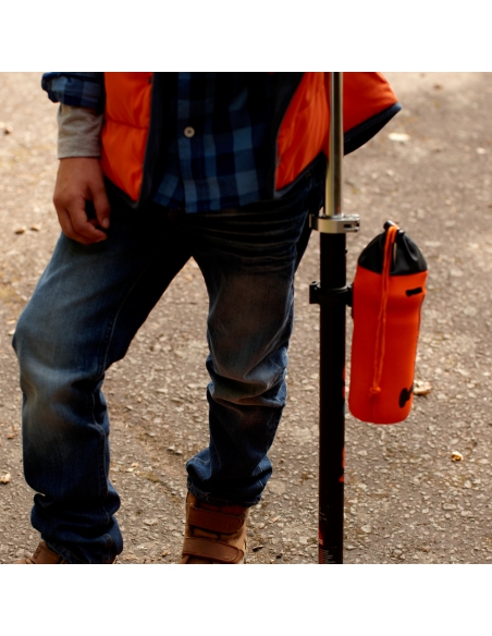 Pokrowiec Micro na butelkę bidon pomarańczowy z kickboardem (zapinany na hulajnogę)