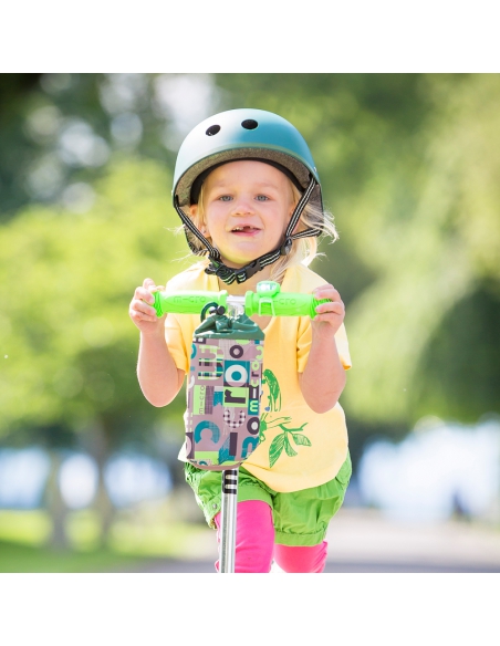 Pokrowiec Micro na butelkę bidon Word Green zielony khaki (zapinany na hulajnogę)