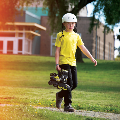 Kask K2 Jr Varsity White/Purple Mat