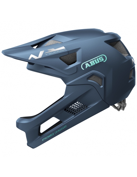 Kask rowerowy full face Abus YouDrop FF Midnight Blue (odpinana garda)
