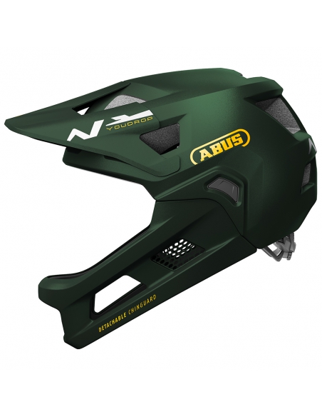 Kask rowerowy full face Abus YouDrop FF Moss Green (odpinana garda)