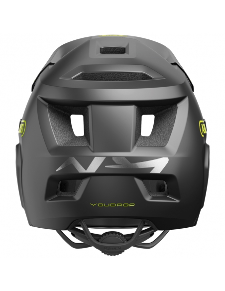 Kask rowerowy full face Abus YouDrop FF Velvet Black (odpinana garda)