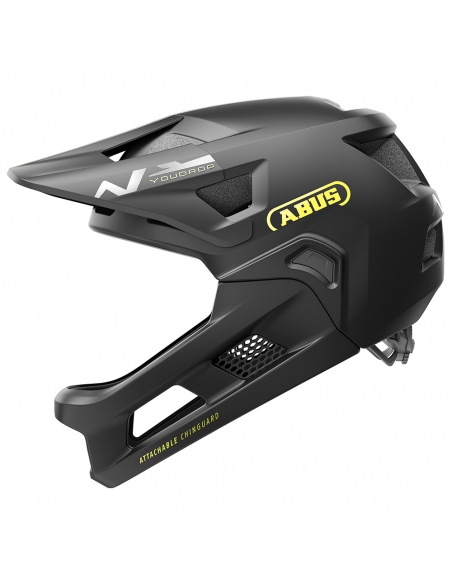 Kask rowerowy full face Abus YouDrop FF Velvet Black (odpinana garda)