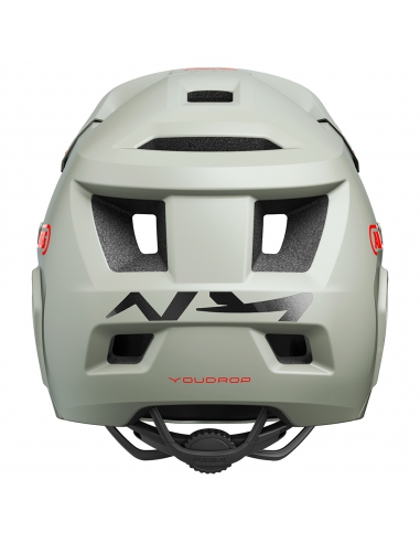 Kask rowerowy full face Abus YouDrop FF Chalk Grey (odpinana garda)