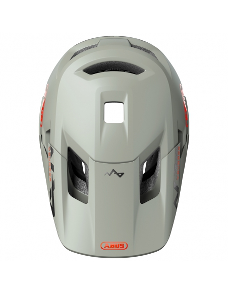 Kask rowerowy full face Abus YouDrop FF Chalk Grey (odpinana garda)