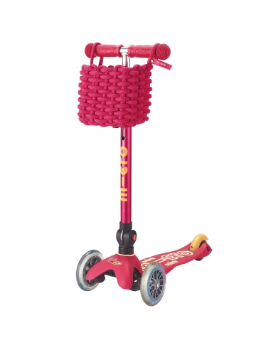 Koszyk na kierownicę hulajnogi lub rowerka Micro Soft Basket Rosa