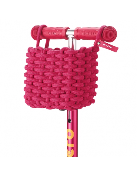 Koszyk na kierownicę hulajnogi lub rowerka Micro Soft Basket Rosa