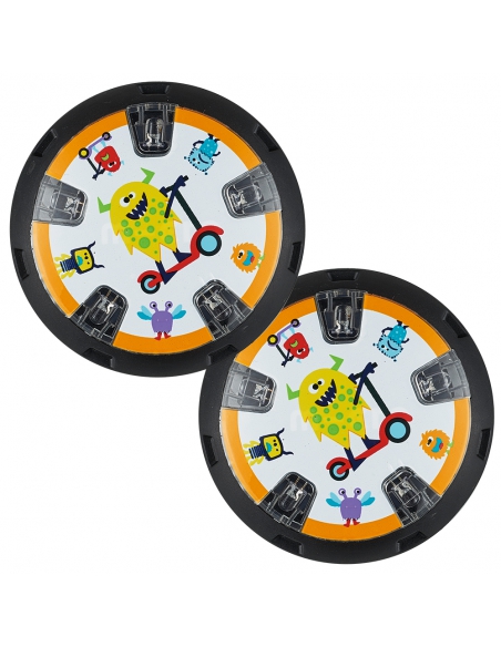Świecące nakładki na kółka hulajnóg Micro Wizzers LED Monsters