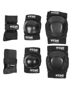 Ochraniacze (na kolana, łokcie, nadgarstki) TSG Basic Set Black