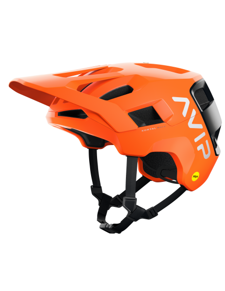 Kask rowerowy POC Kortal Race MIPS Fluorescent Orange AVIP/Uranium Black Matt